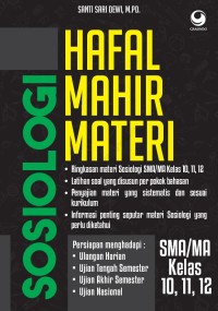 Hafal Mahir Materi Sosiologi SMA/MA Kelas X,XI,XII