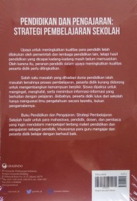 Pendidikan dan Pengajaran : Strategi Pembelajaran Sekolah